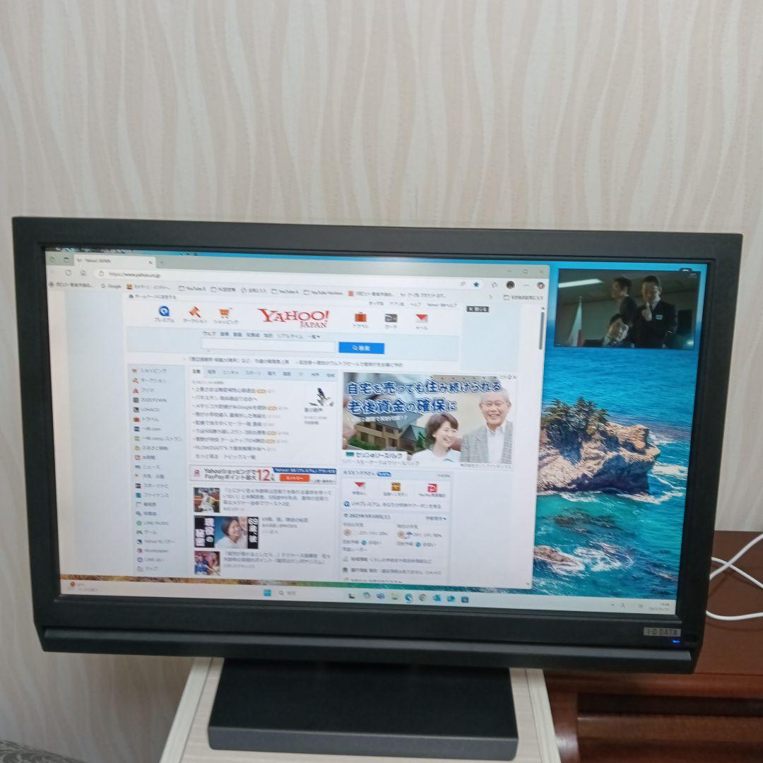 美品I・O DATA LCD-DTV223XBE B-CASカードリモコン取説付