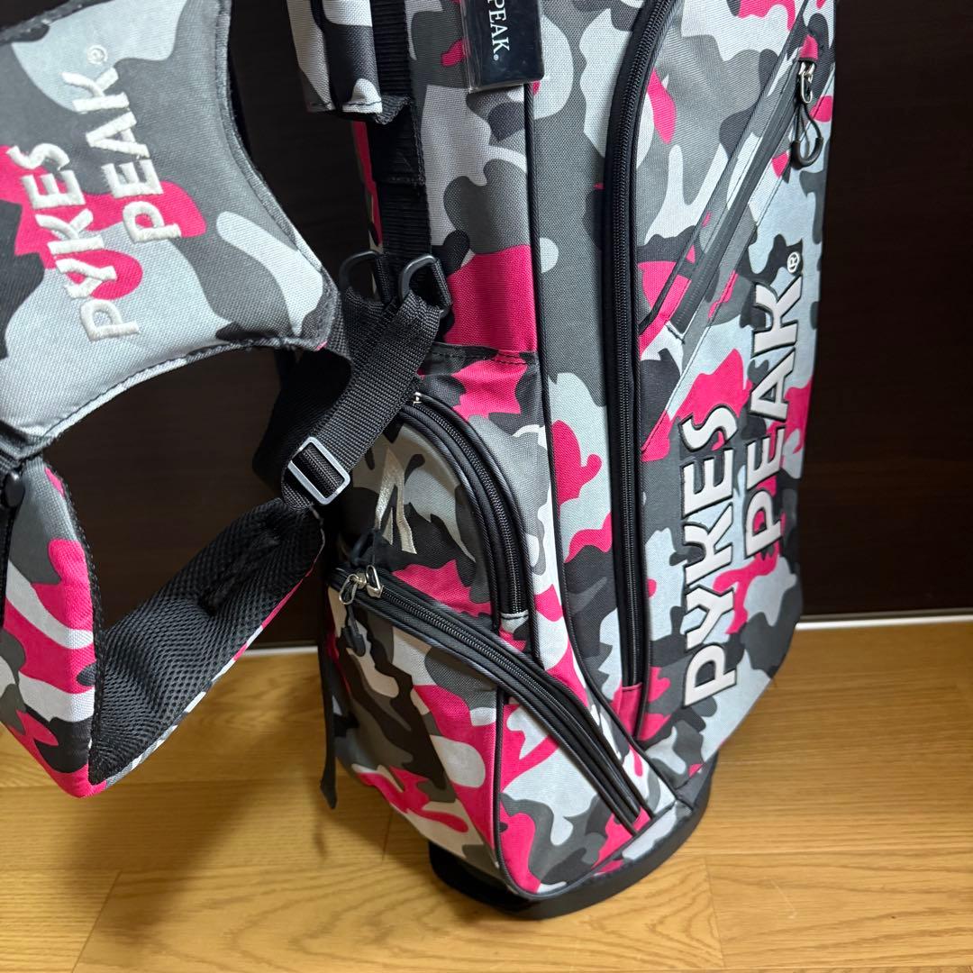 PYKES PEAK スタンド式 キャディバッグ ゴルフバッグ カモフラージュ