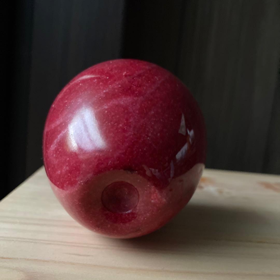 石製紅いリンゴのペーパーウエイト