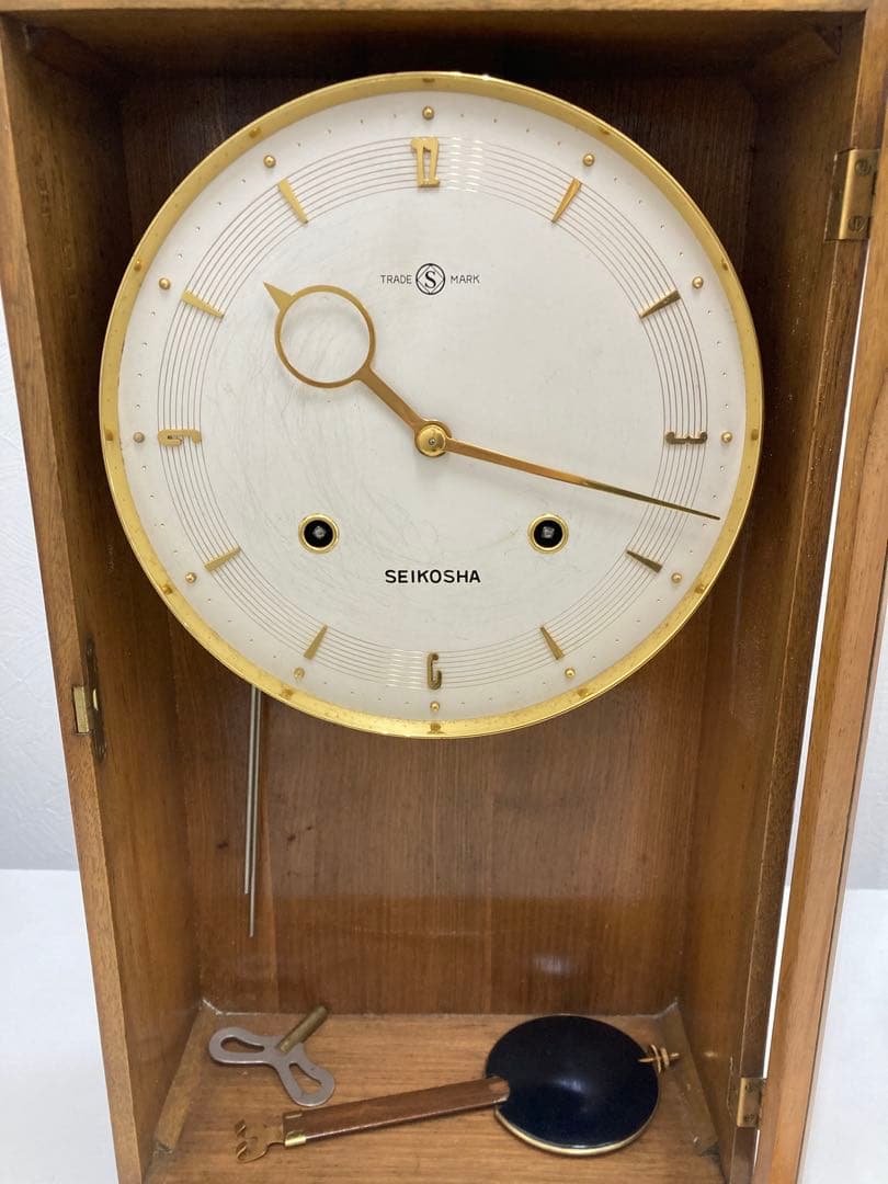 【昭和アンティーク✨】 SEIKOSHA 精工舎　クラシック時計 木製ビンテージ