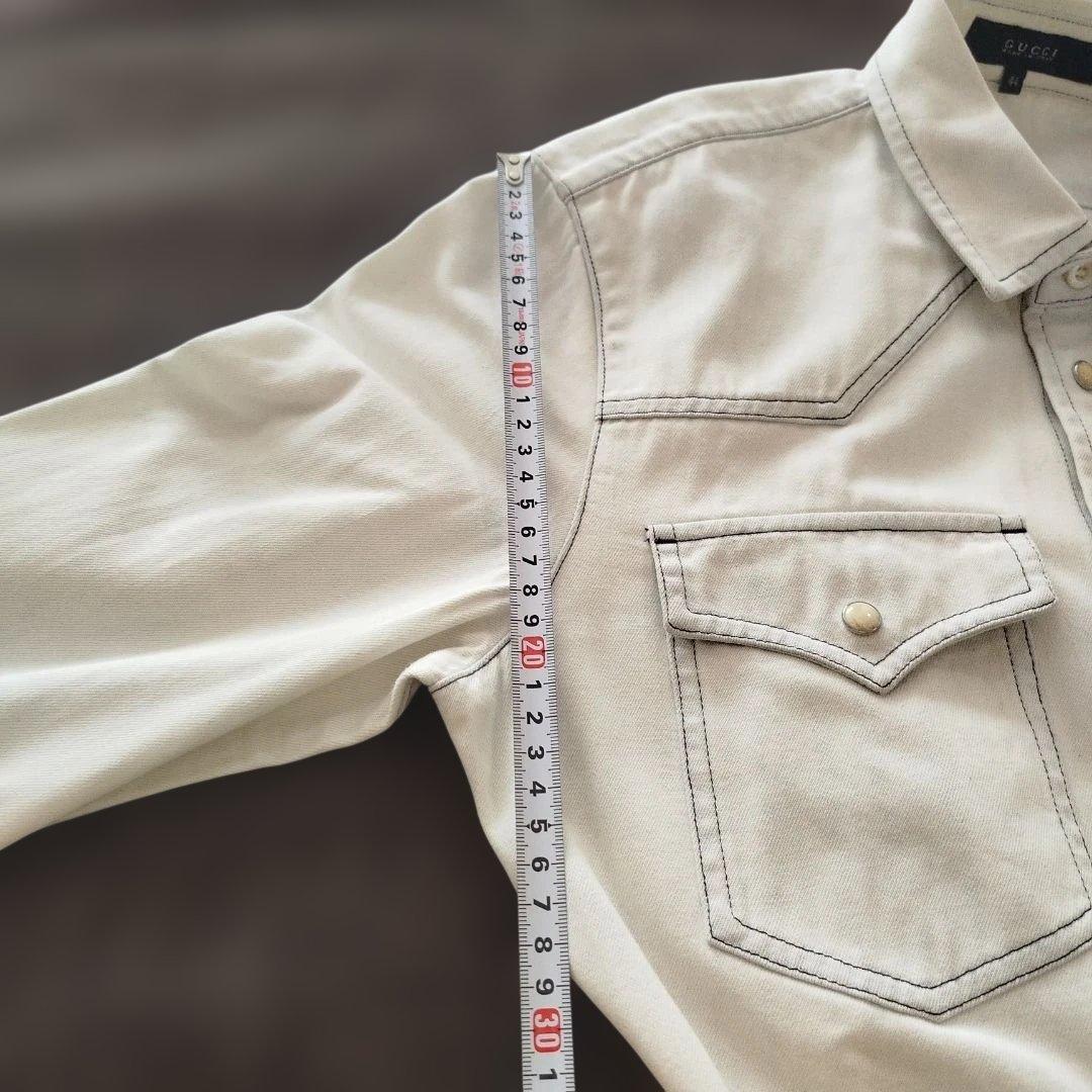 GUCCI イタリア製 ウエスタンシャツ 44 made in italy 正規