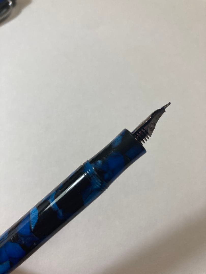 Kaweco 青黒マーブル 万年筆　カヴェコアートスポーツ　mニブ