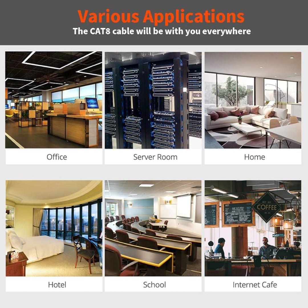 CAT 8 イーサネットケーブル シールド SFTP