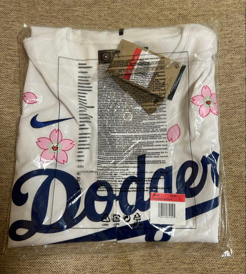 NIKE ドジャース 大谷翔平 MLB東京シリーズ 村上隆コラボ ユニフォームL