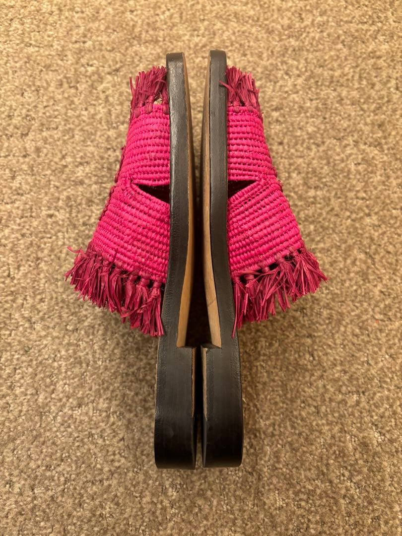 LOEWE ロエベ アナグラム ラフィアミュールサンダル