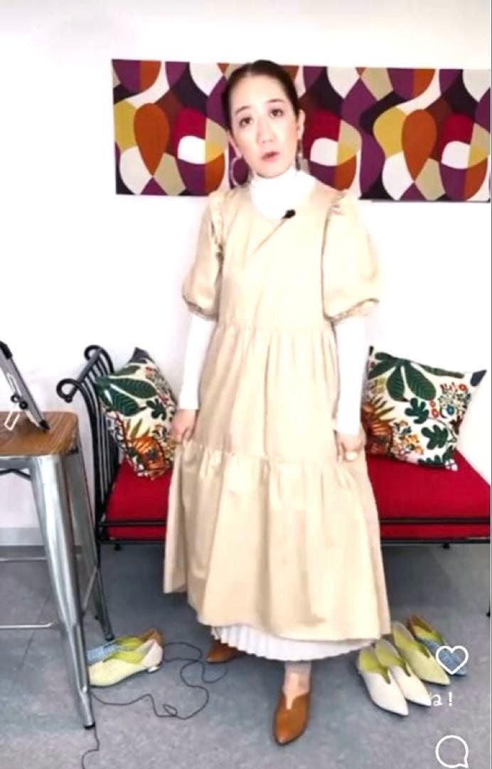 【MANA】今西優子ふかふかバブーシュ　 キャメル41(25.5)新品・未使用