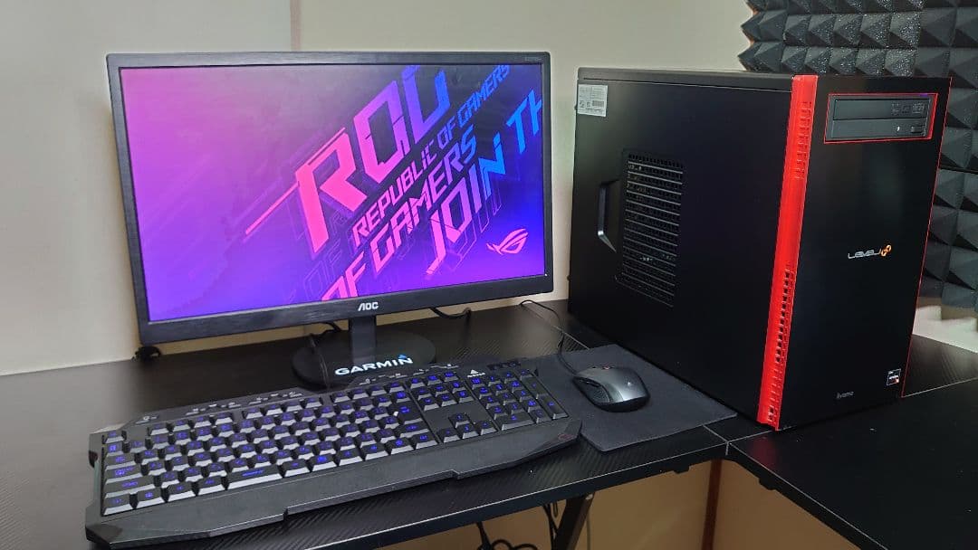 ゲーミングPCフルセット i5 DDR4 12GB SSD128GB+500GB