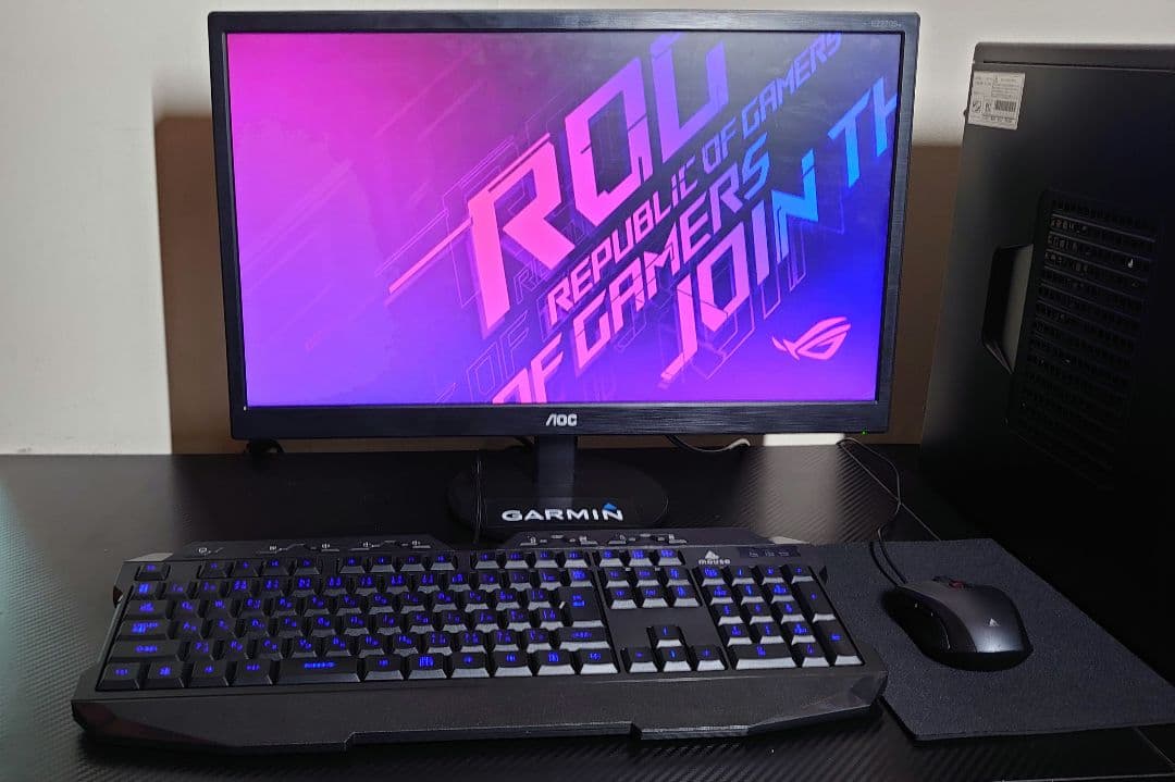 ゲーミングPCフルセット i5 DDR4 12GB SSD128GB+500GB