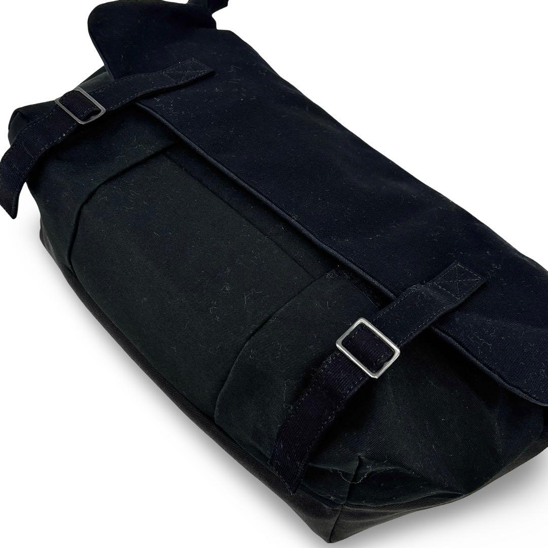 極美品】コムデギャルソン キャンバス ショルダー メッセンジャー バッグ　黒