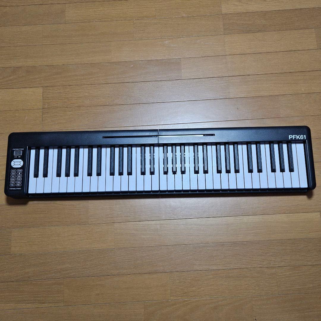 PLAYTECH PFK61 61鍵ポータブルキーボード 専用ケース付き