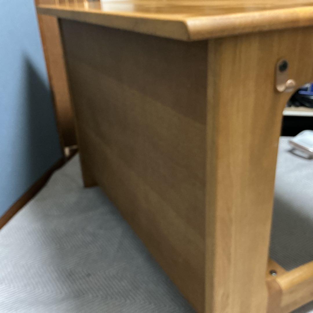 木製シンプルデスク 学習机　引き出し付き