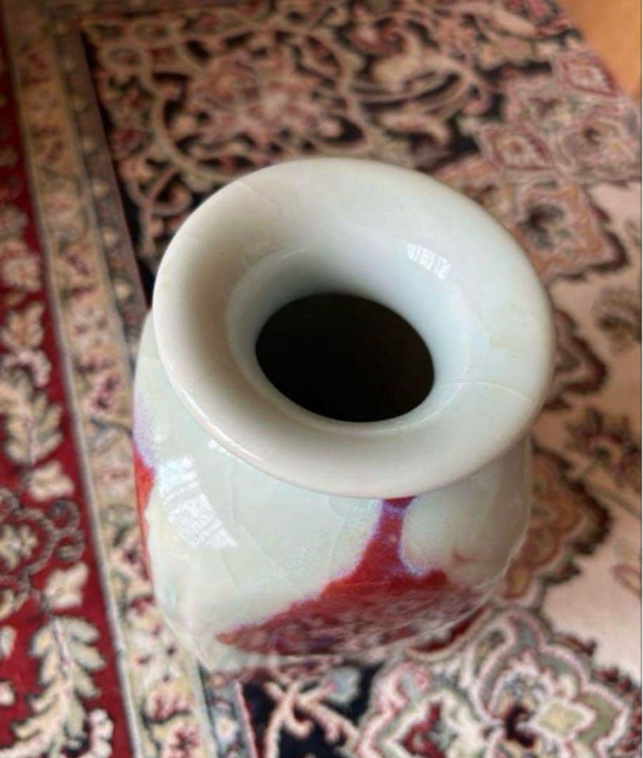 中国美しい　陶磁器 古美術　骨董品　美術　壺　花瓶　一輪挿し