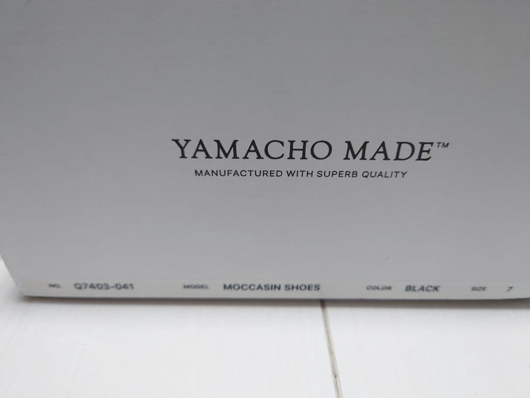 YAMACHO MADE モカシンシューズ ブラック 7