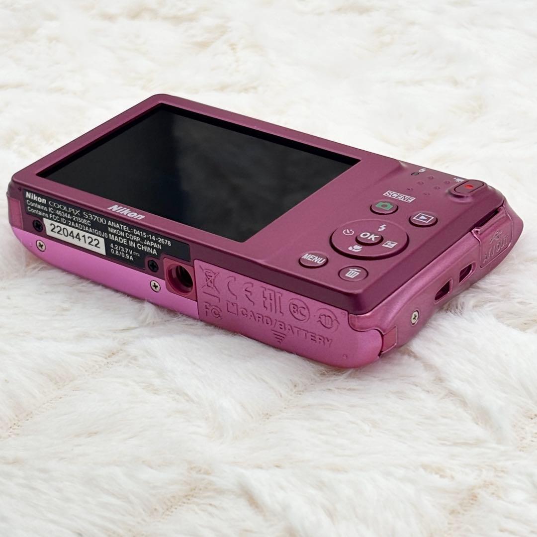 極美品✨ 実写美⭕️ Nikon COOLPIX S3700 ピンク Wi-Fi