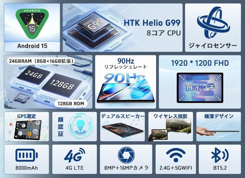 新品❤️Android15 Tabtop A90SL タブレット G99 高性能✨