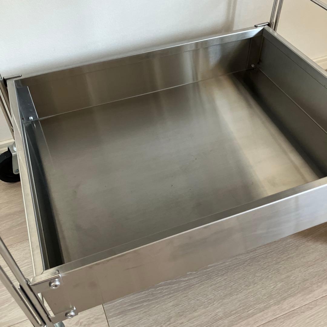 無印良品　ステンレスユニットシェルフワゴン