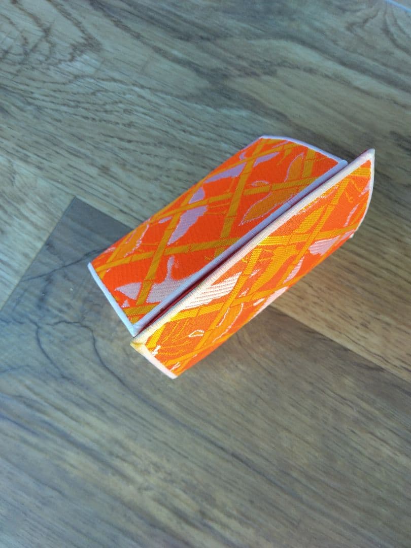 七五三用　女の子　オレンジ　鶴柄　ハコセコセット