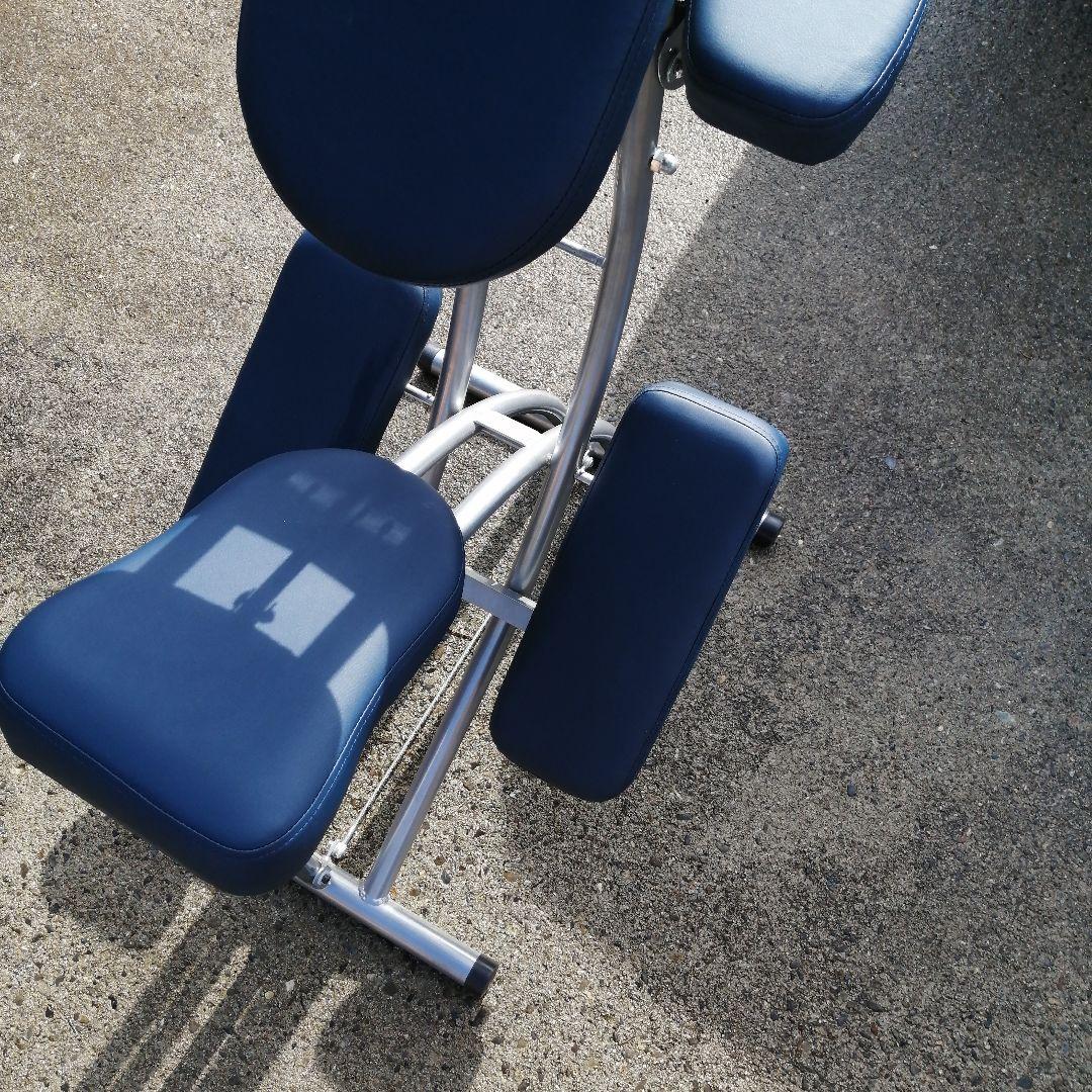 クイックマッサージチェア/折りたたみ式/超軽量/ダークブルー