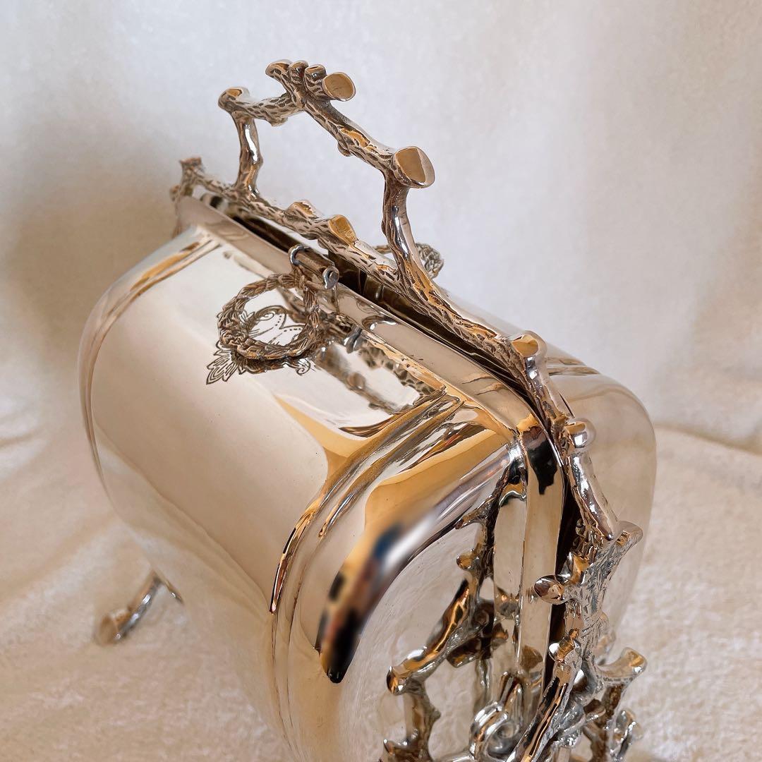 銀器 英国 シルバープレート ビスケットウォーマー