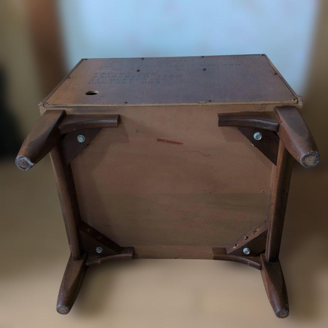 USA米軍放出家具ドレクセル サイドテーブル 引き出し付き