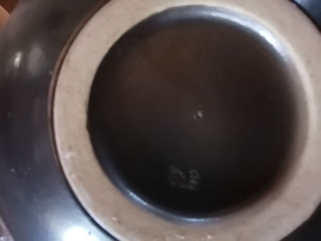 ‼️高級品‼️　萬古焼　陶器 花瓶 グリーンとブラック