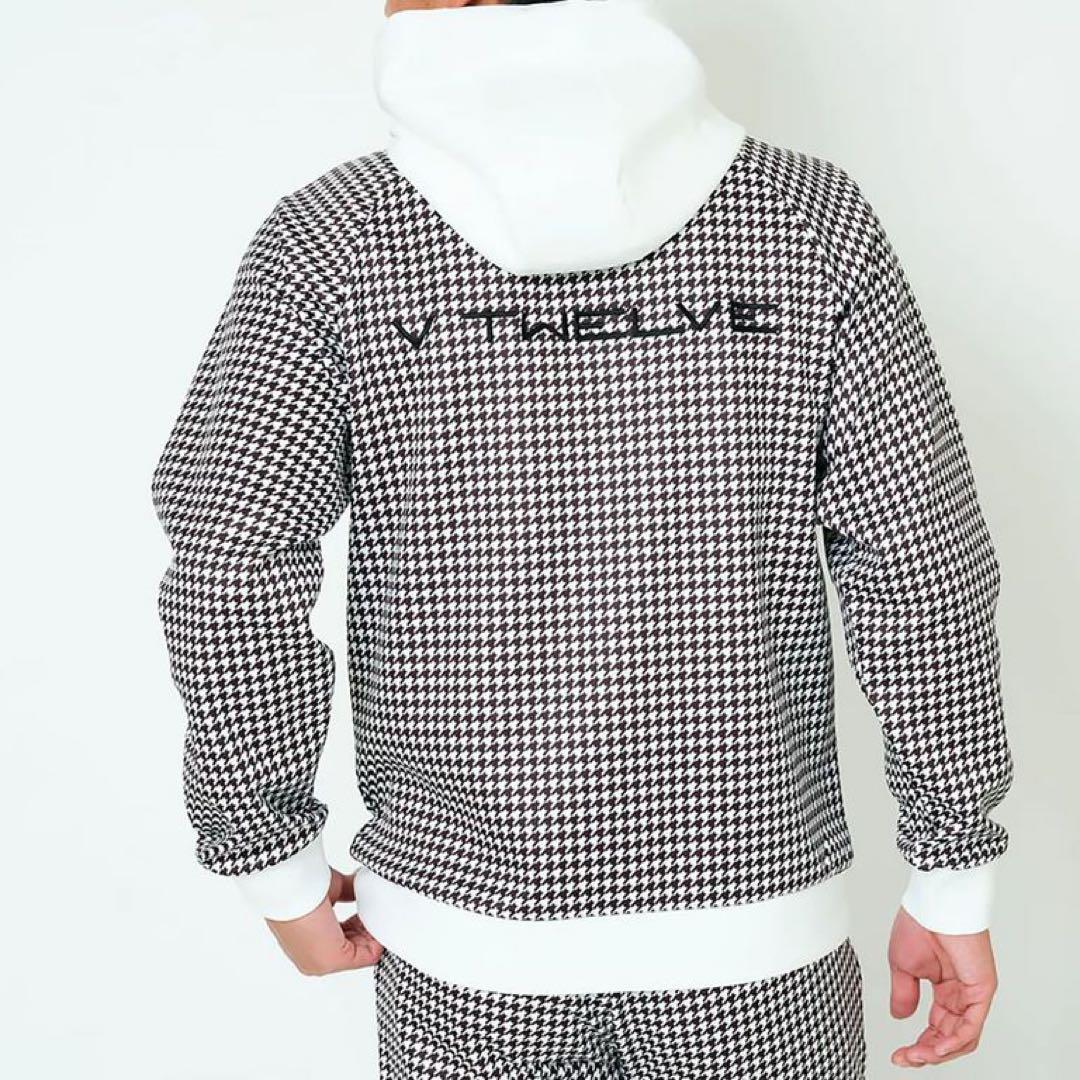 美品‼️ V12 ダンボールニット 千鳥柄 セットアップ ゴルフウェア L