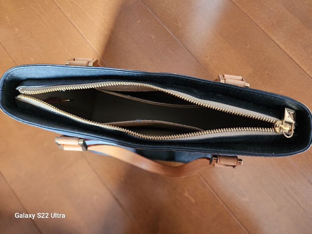 ルイ・ヴィトン 黒 レザー トートバッグ