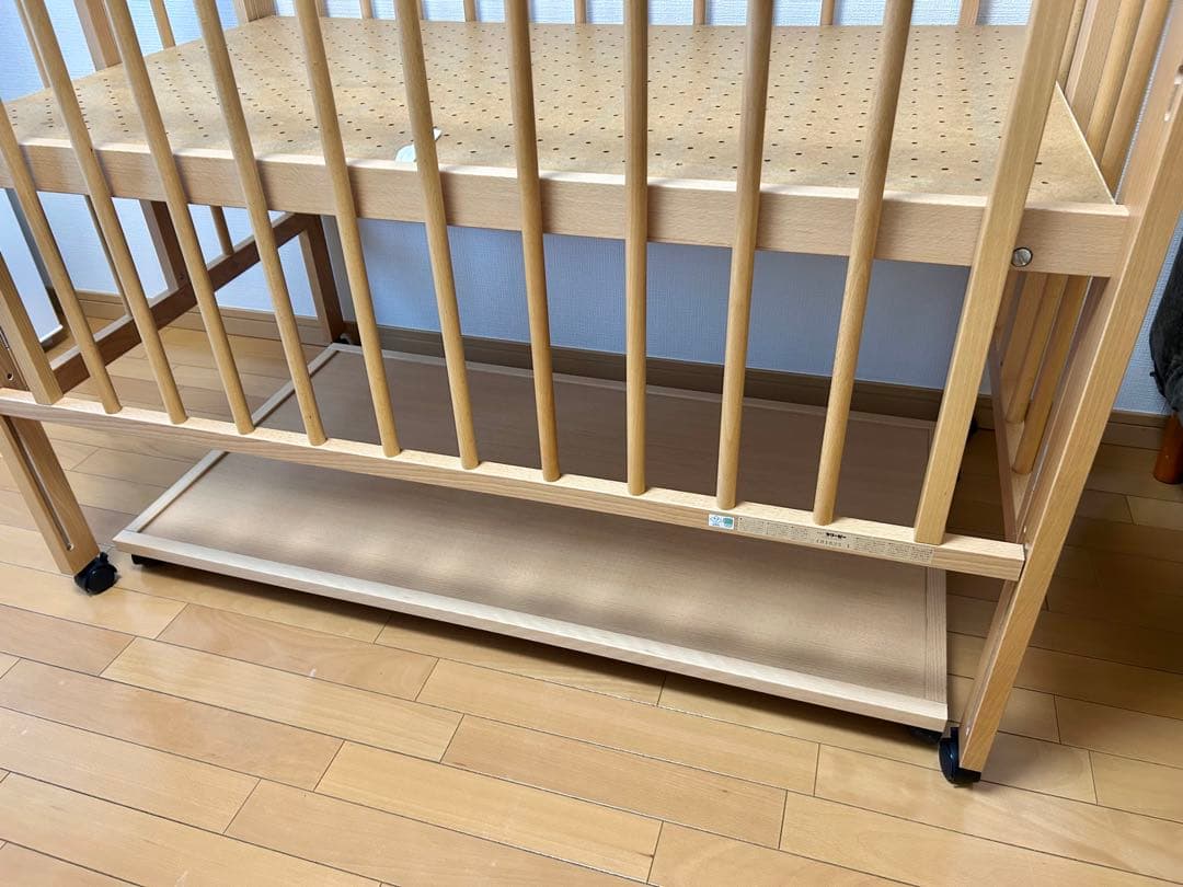 【直接引き渡し】石崎家具スリーピー　『ワンタッチハイベッド パル』 収納棚付き