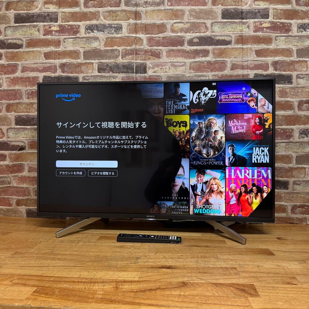 SONY 49V型 4K 液晶テレビ BRAVIA KJ-49X8500G