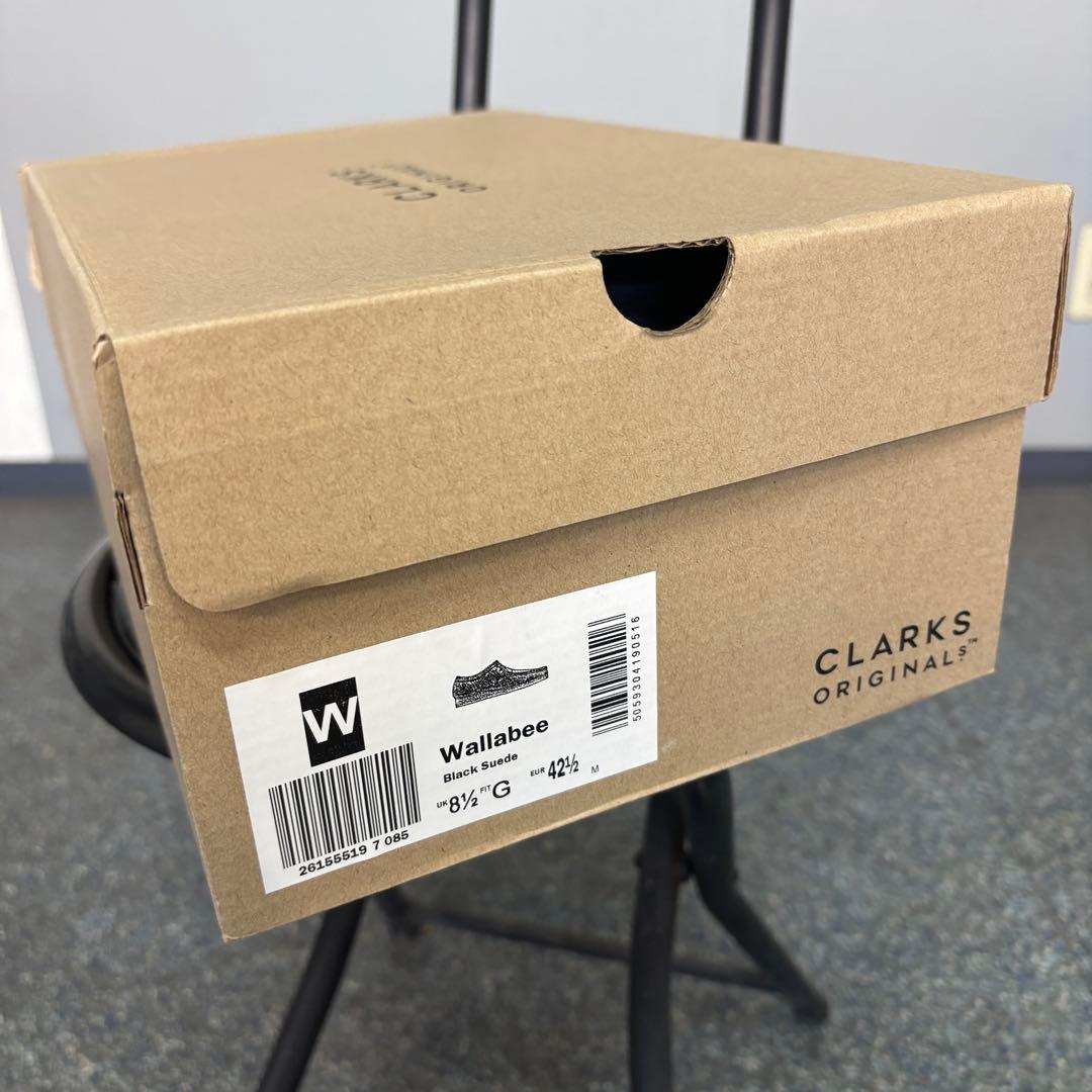 k*n様 CLARKS WALLABEE BLACK SUEDE 2615551