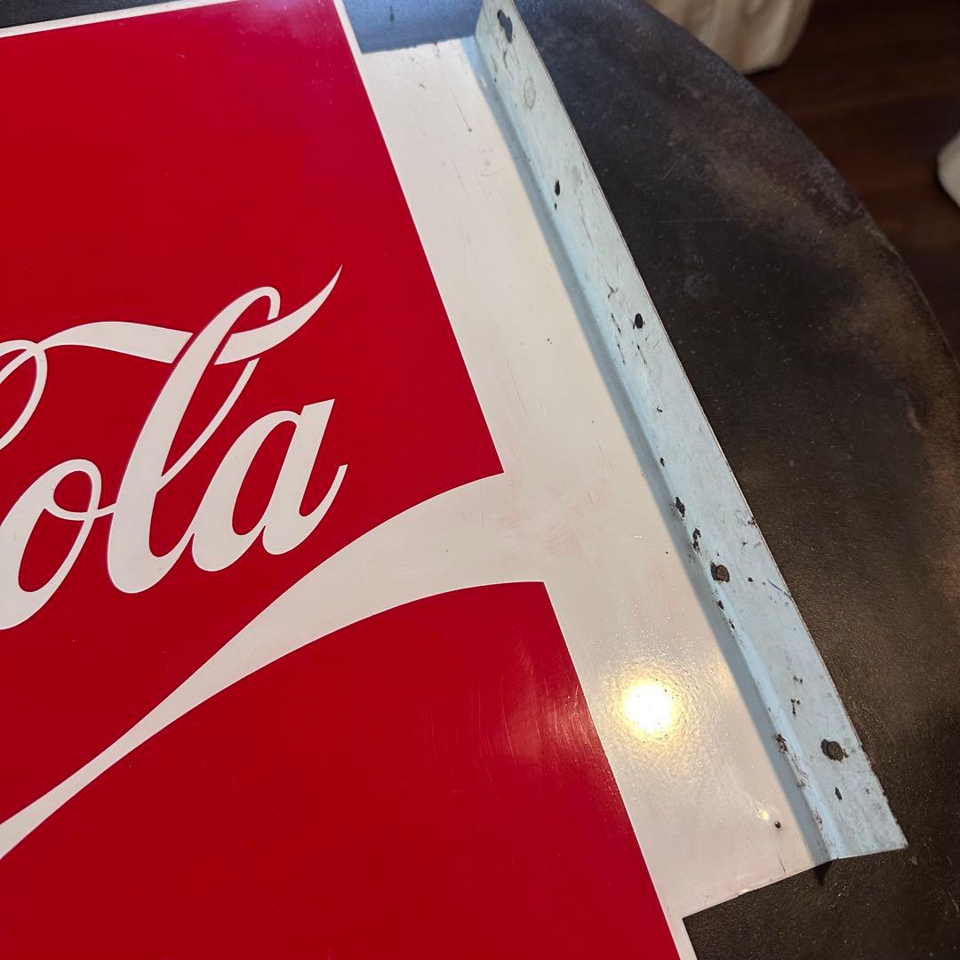 昭和レトロ　ビンテージ　コカコーラ　看板　両面看板　突出し看板　当時物　美品