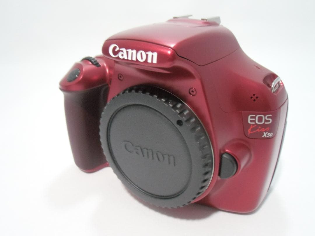Canon EOS Kiss X50 レッド ダブルズームキット B062