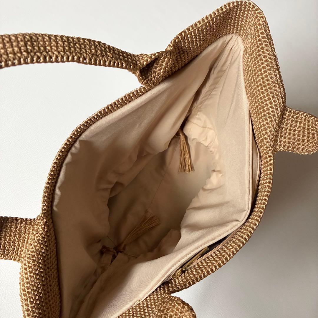 未使用級✨MAISON KEYS　メゾンキーズ　カゴバッグ　バイカラー　洗える