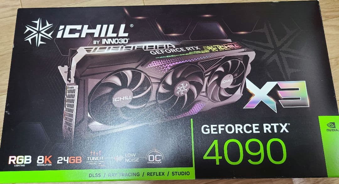 iChill GeForce RTX 4090 X3 24GB　グラボ