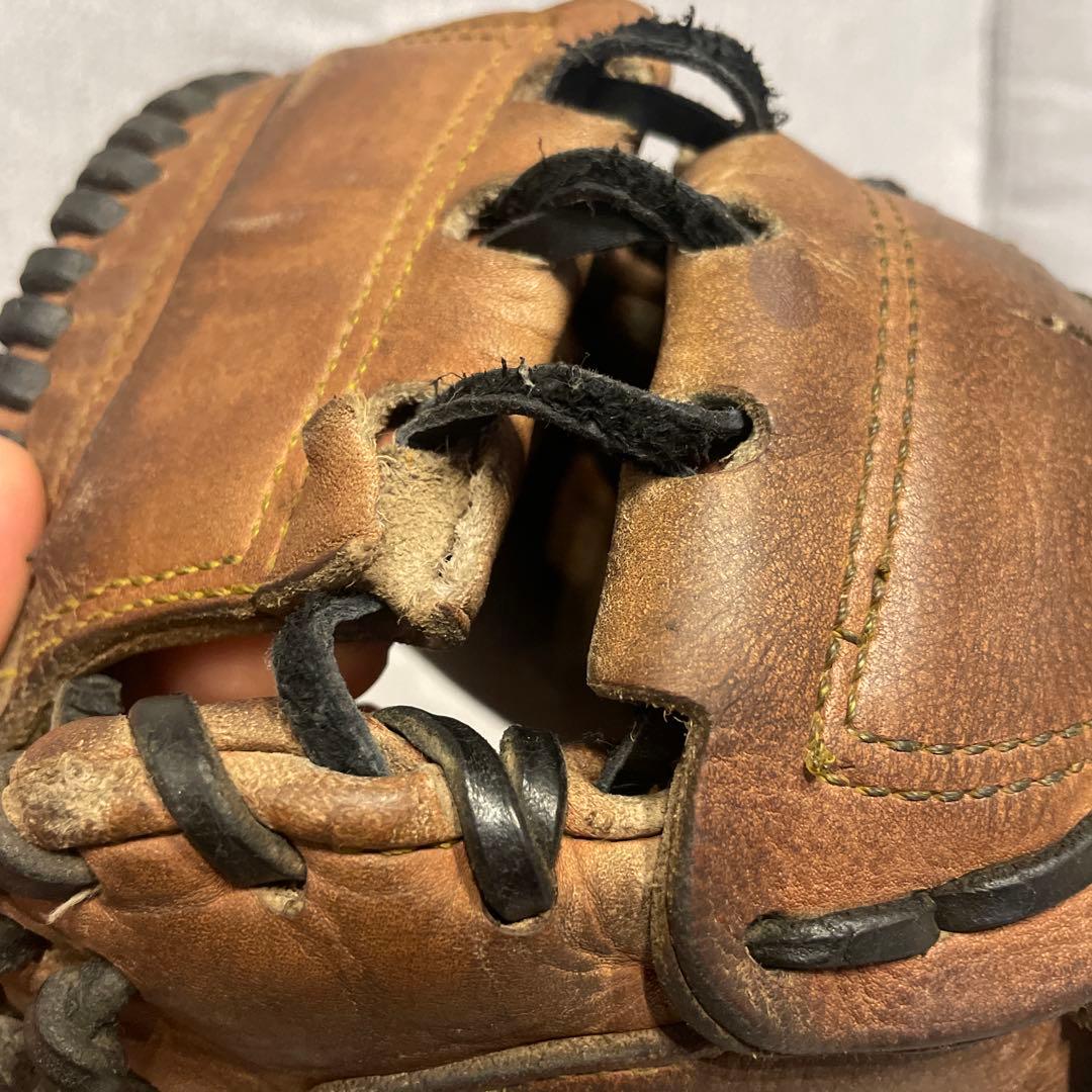 [ハタケヤマ]硬式用キャッチャーミット　茶色