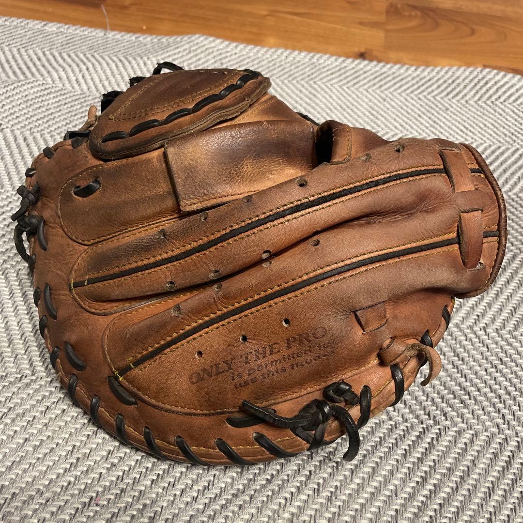[ハタケヤマ]硬式用キャッチャーミット　茶色