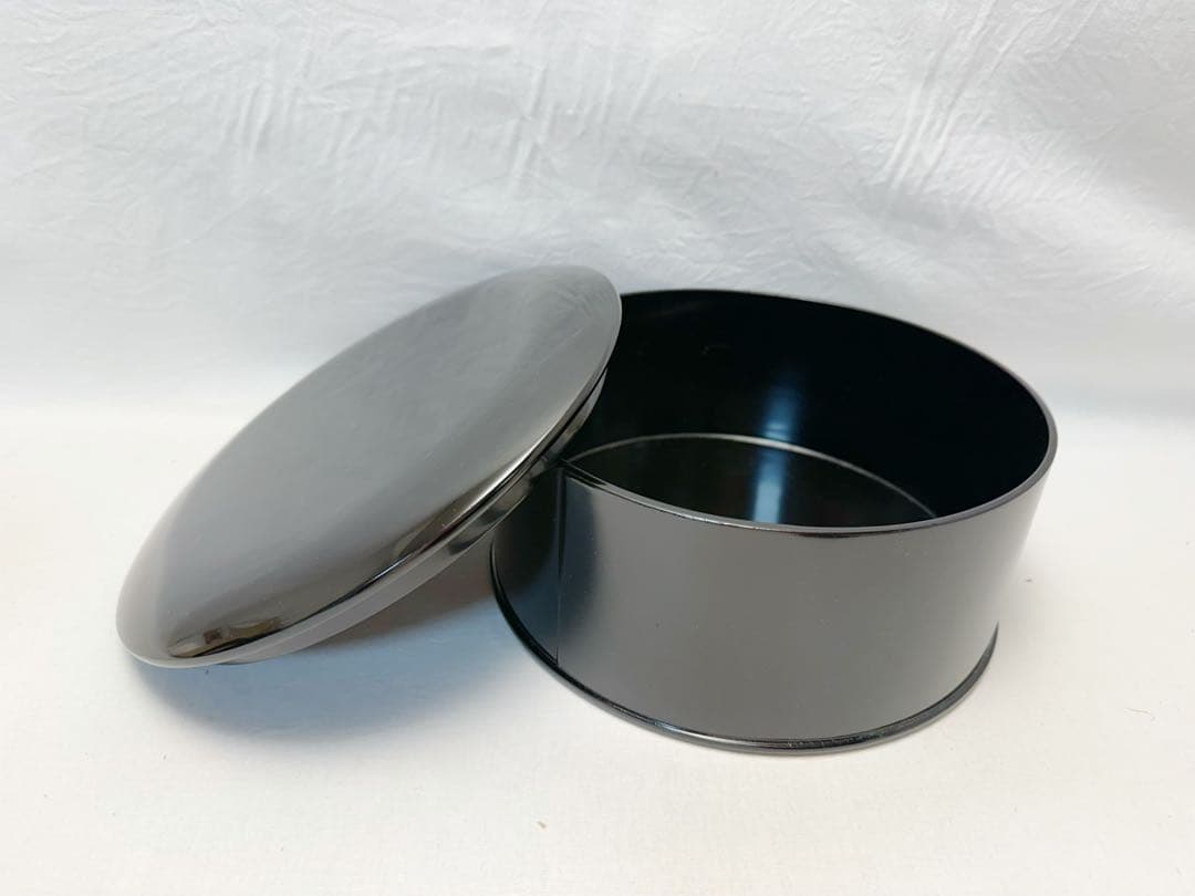 ほぼ未使用 懐石道具 木製黒真塗 会席用両次 4点セット 共箱