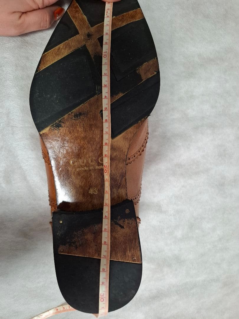 Vin28！GUCCI☆ レザー ブラウン ローファー 革靴