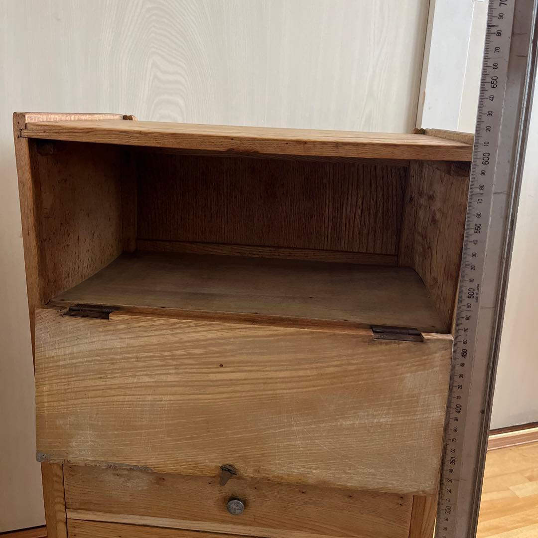 藥箪笥 文具 収納 ショーケース ガラス扉 引き出し 古美術 古道具 レトロ