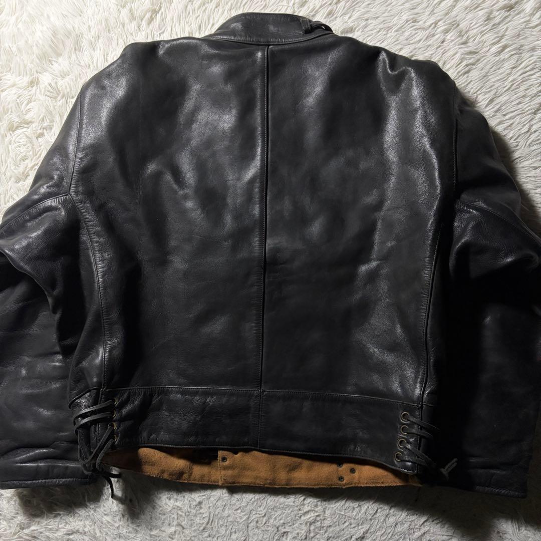 K's Leather KADOYA スウェーデン軍モーターサイクルジャケット