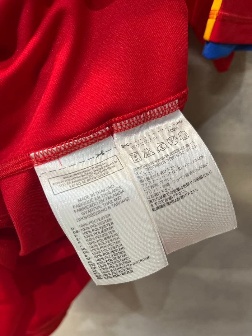 ダビド・シルバ　2010 スペイン代表 adidas サッカーホームユニフォーム