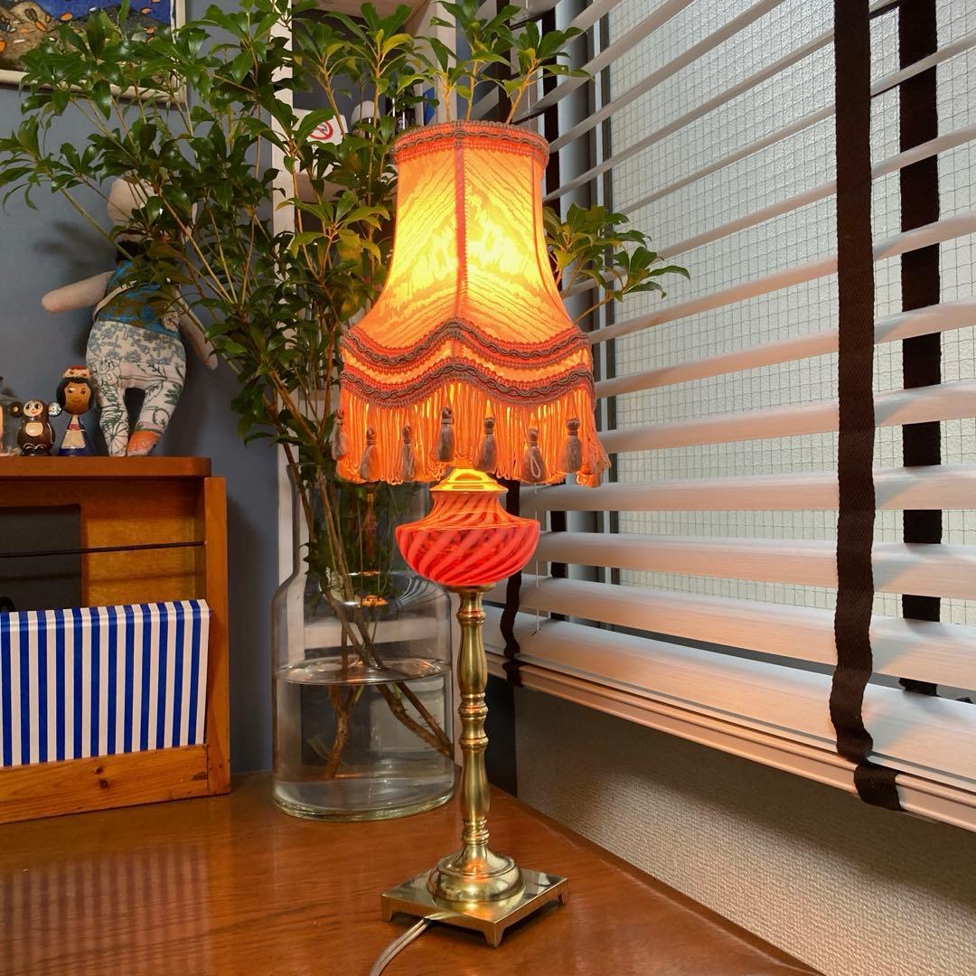 フェントン（ダイヤモンド）1940年　ランプスタンド　オパールセント