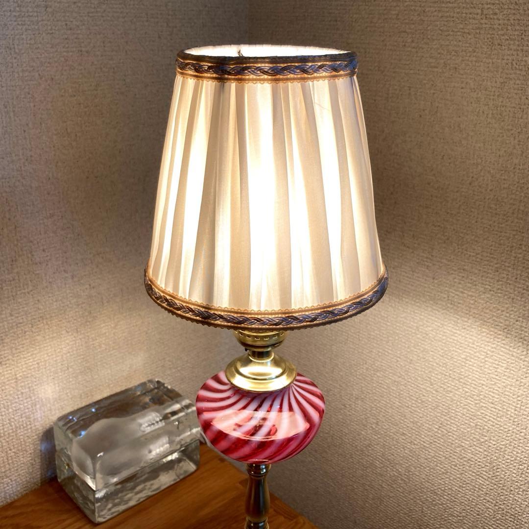 フェントン（ダイヤモンド）1940年　ランプスタンド　オパールセント