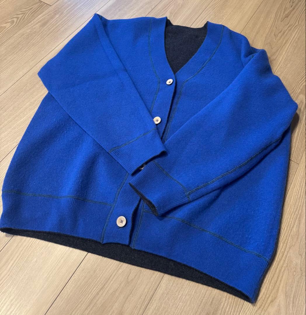 今期　THE TOKYO リバーシブル　カシミア　カーディガン　ザトーキョー