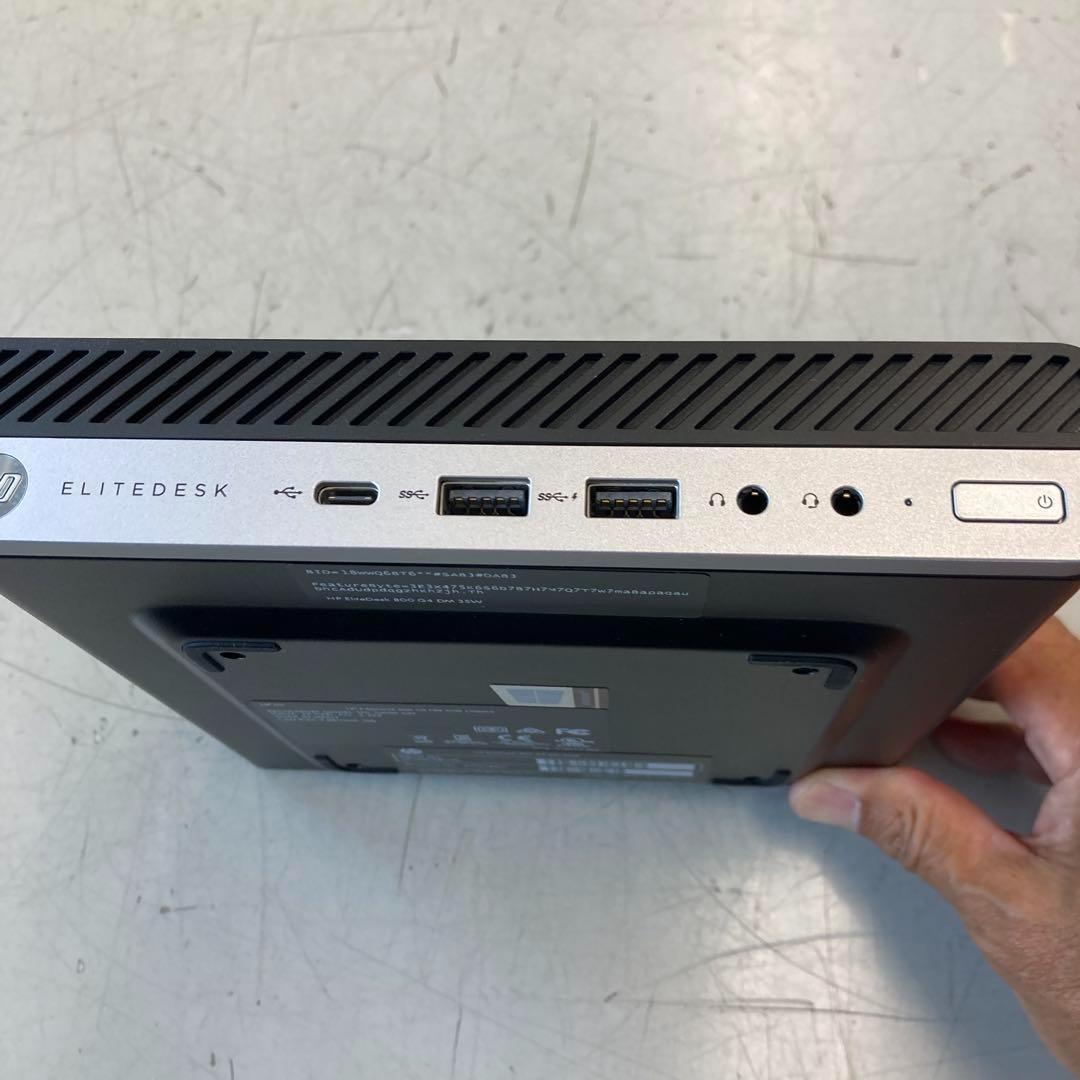 ミニPC #P HP EliteDesk800G4DM 35W i7 16G SSD256