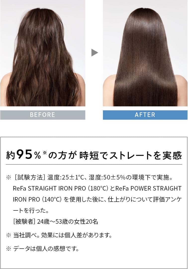 リファストレートアイロン プロ ホワイト 新品未使用