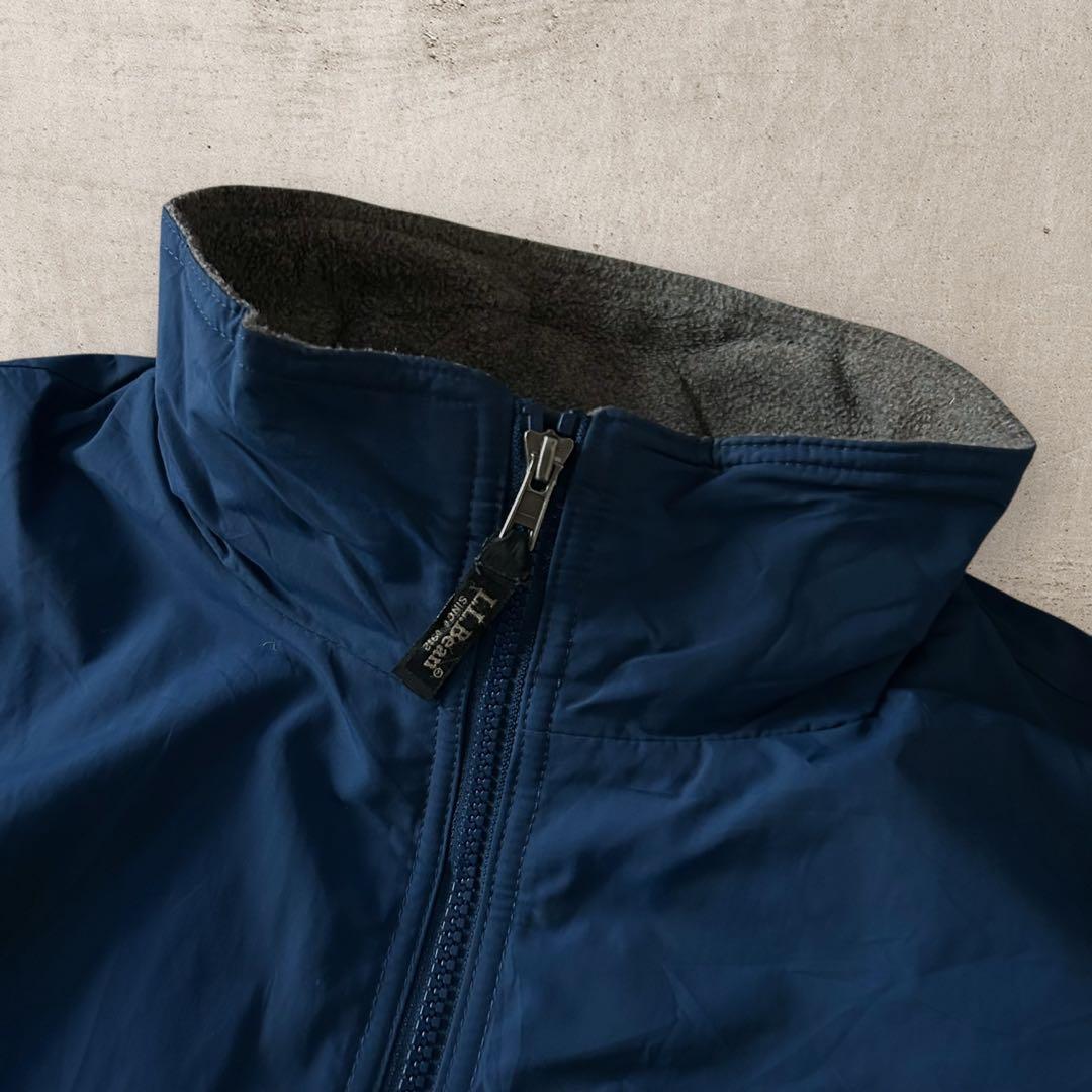 L.L.Bean90sナイロンウォームアップジャケットシンサレート裏フリース短丈
