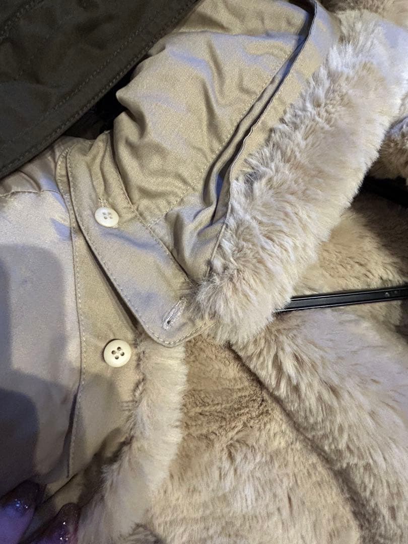 【 IENA 】 ファーベストライナー付きモッズコート　　3way モッズコート