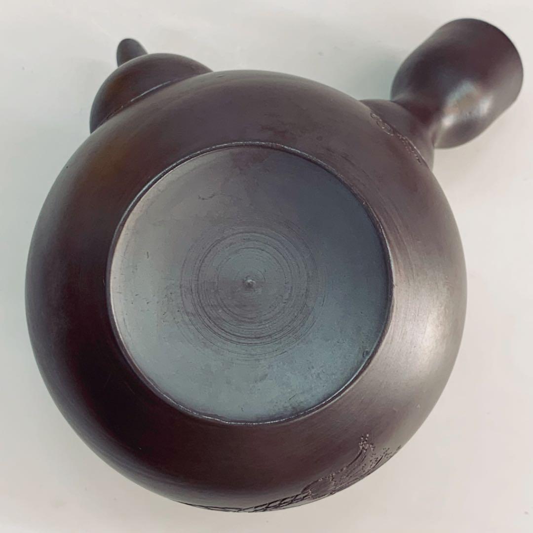 【茶注37    万古焼　急須　茶壺型】二代清水酔月　共箱