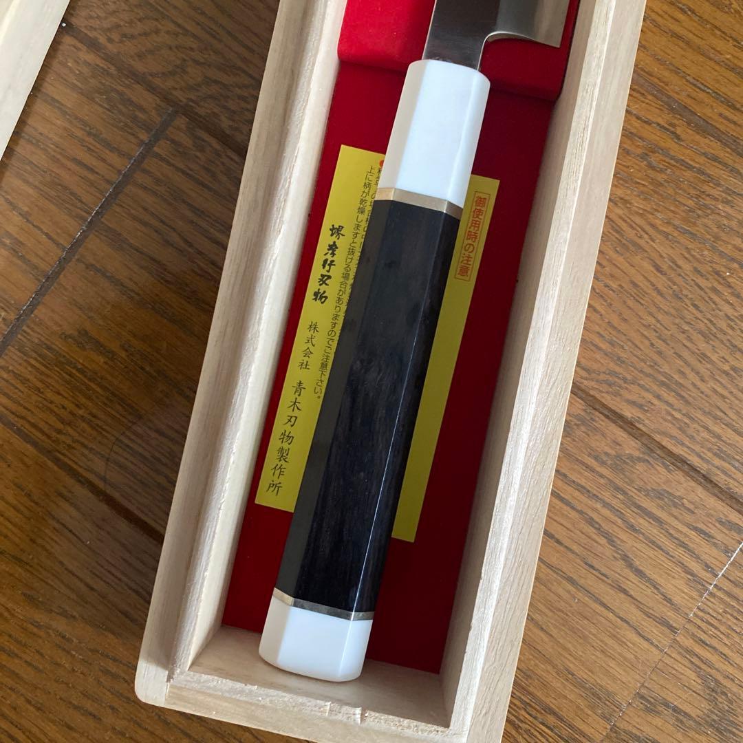 堺孝行　先丸　柳刃包丁　青ニ銅 富樫作 包丁 尺一